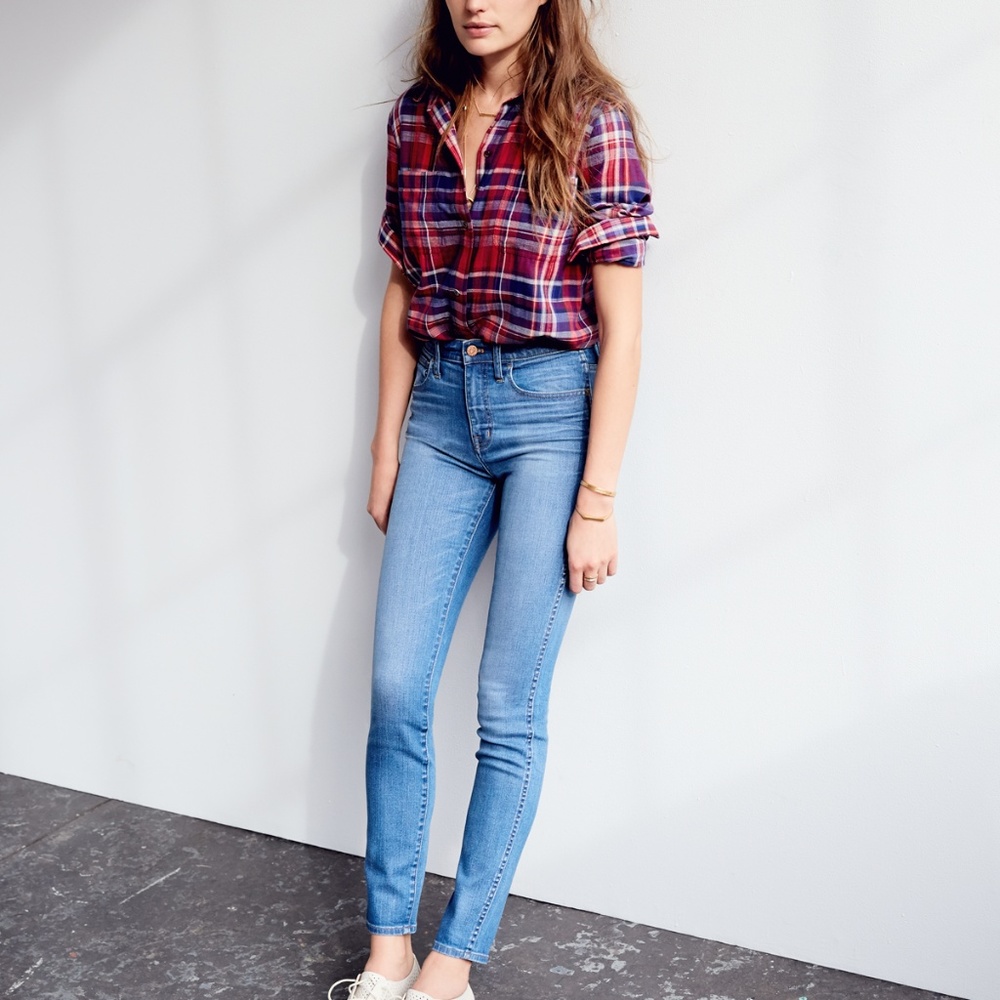 MADEWELL 10” High Riser Skinny Jeans Rosedale H17